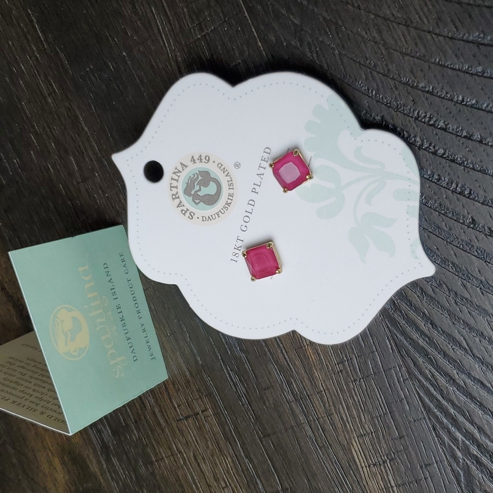 SPARTINA 449 Studs, 18k gold & precious gem